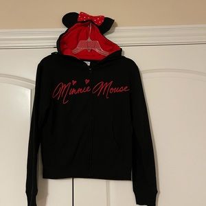 Minnie Mouse Zip Up Jacket with Hood